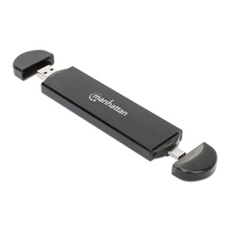 Gabinete SSD M.2 NVMe/SATA Manhattan 130639 USB-C 10 Gbps