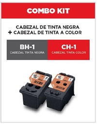 Kit de cabezales Canon 0692C005AA negro y color Serie G