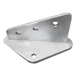 Ancla aleta Syscom Towers SLM-ANG-2G 3 orificios galvanizada