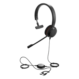 Auricular Jabra Evolve 20 Mono USB-C/A mono con micrófono