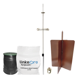 Kit pararrayos LinkedPro KLP-DIPOLO-BASIC dipolo 72°