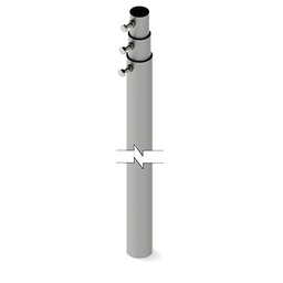 Mástil telescópico SYSCOM Towers SLM-9 9m galvanizado