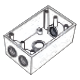 Caja Condulet FS Rawelt RR-0284 3/4" 4 bocas aluminio