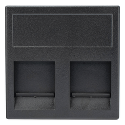 Módulo 2 jacks keystone Simon SM-2-KEY-N negro