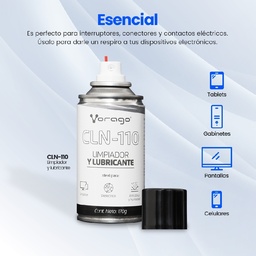 Limpiador y lubricante dieléctrico Vorago CLN-110 170g
