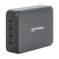 Estación de carga Manhattan 102667 4 puertos USB-C 240 W GaN
