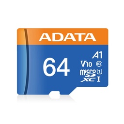 microSDXC ADATA Premier AUSDX64GUICL10A1-RA1 64 GB A1 V10