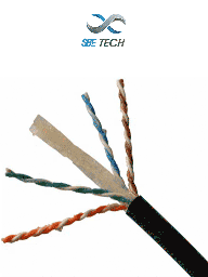 Bobina UTP Cat6 exterior SBE TECH SBE-UTPC6EXT-NP 305 m