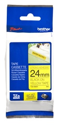 Cinta etiquetadora Brother TZe-S651 24mm negro/amarillo