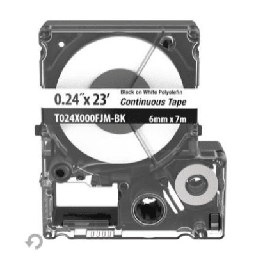 Casete etiquetas Panduit T024X000FJM-BK 5.82mm x 7m