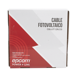Cable fotovoltaico EPCOM CBLUT12R/25 4 mm² 2000V