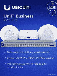 Kit red UniFi Ubiquiti UNI4550002 gateway switch WiFi 6/6E