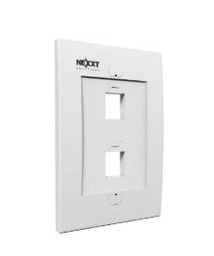 Placa de pared Nexxt AW160NXT02 2 puertos keystone blanca