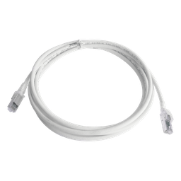 Patch cord Siemon ZM6A-S10-02B Cat6A S/FTP 3.05m blanco