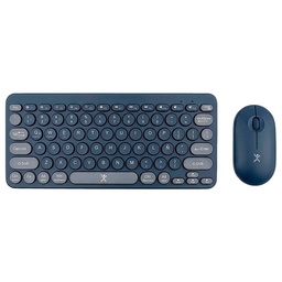 Kit teclado y mouse Perfect Choice Froyo PC-201458 azul índigo