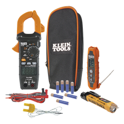 Kit prueba eléctrica HVAC Klein Tools CL320KIT TRMS