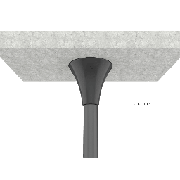 Soporte piso a techo EPCOM Industrial FC1B1 32-65" 50 kg
