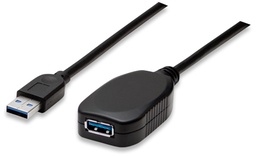 Cable extensión activa USB 3.0 Manhattan 150712 5 m negro