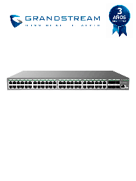 Switch PoE+ Grandstream GWN7806PL Pro 48 puertos 6 SFP+ 400 W