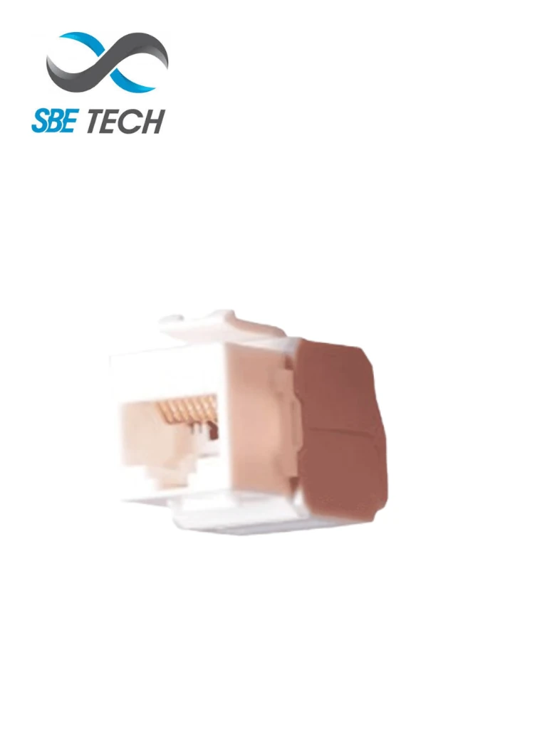 Jack RJ45 SBE Tech SBE-JACKC6S-WT Cat6 autoponchable blanco