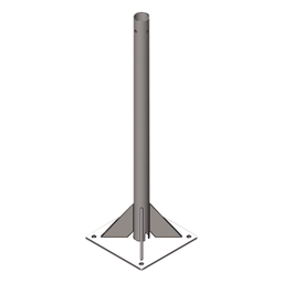 Mástil Syscom Towers SB-MPR-3M 3m 2" galvanizado