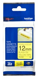 Cinta Brother TZe-S631 12 mm negro/amarillo adhesivo fuerte