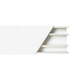Canaleta Thorsman TMK-2560 PVC 3 vías 60x25mm 2.5m blanca