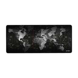 Tapete para mouse Acteck MT494W Vibe Flow World 80 cm negro