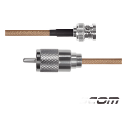 Jumper coaxial Epcom SBNC142KUHF60 RG-142 60 cm BNC a UHF