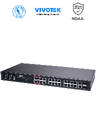 Switch PoE Vivotek AW-GEL-285A-380 24 puertos 380W