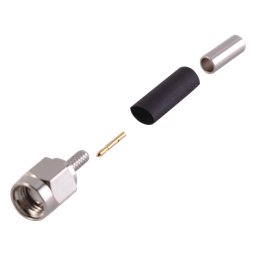 Conector SMA macho RF Industries RSA-3000-B recto RG-174