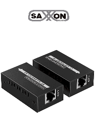 Kit mini extensor HDMI Saxxon LKV410P 4K 60m PoC