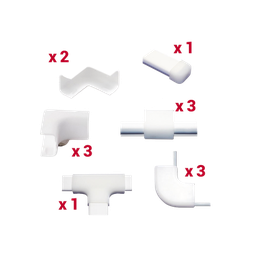 Kit de accesorios para canaleta Thorsman TMK-0812-ACC 13 piezas