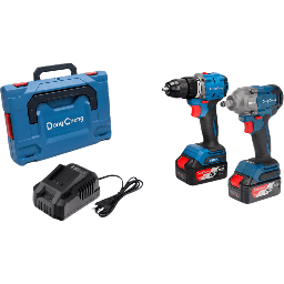 Kit rotomartillo y llave de impacto DongCheng DNG-KTP02 20V