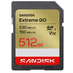 Memoria SDXC SanDisk Extreme GO 512GB 230 MB/s U3 V30
