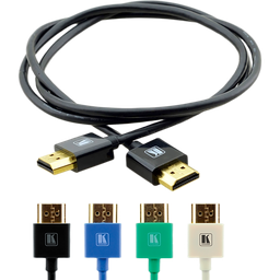 Cable HDMI ultradelgado Kramer C-HM/HM/PICO/BK-3 0.9 m negro