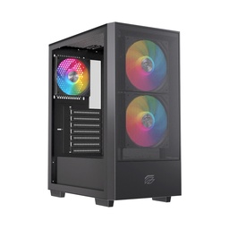 Gabinete para PC Einarex Pulse P100 RGB ATX negro