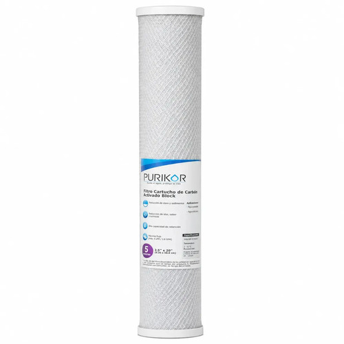 Filtro cartucho de carbón activado block (CTO)