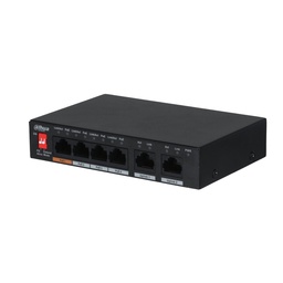 DH-PFS3006-4ET-60  Switch POE Dahua PFS3006P60 4 puertos SWITCHING 1.8G 60 WATTS