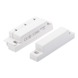 CONTACTO MAGNÉTICO PARA PUERTA/VENTANA SOBREPONER INTERIOR NC GAP 1/3" TORNILLOS OCULTOS BLANCO