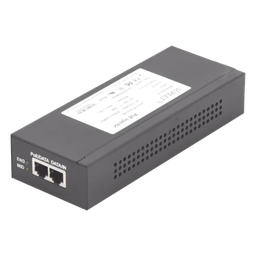 Inyector Super Hi-PoE / 56 Vcc / 60 Watts / Para Domos HIKVISION PTZ / IP (-AE / DE) / Soporta 802.3 af / at / Para Aplicaciones de CCTV