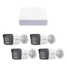 KIT IP 1080p / NVR de 4 Canales / 4 Cámaras IP Bala ColorVu