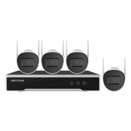 Kit IP Inal·mbrico 4 Megapixel / NVR 4 Canales / 4 C·maras Bala para Exterior / 1 HDD de 1 TB / Modo Repetidor