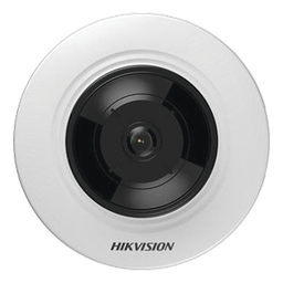 Mini Fisheye IP 5 Megapixel / Serie PRO + / Panor·mica 180∞ - 360∞ / 8 mts IR / Uso en Interior / PoE / M˙ltiples Vistas por iVMS-4200 / Entrada y Salida Audio y Alarma 