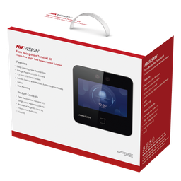 Kit de Control de Acceso TODO INCLUIDO con Lector de Rostros, QRs y Tarjetas / 1,500 rostros / Compatible con App HIKConnect /Incluye Electroimán  Botón de Salida y Montajes Z y L para imán 