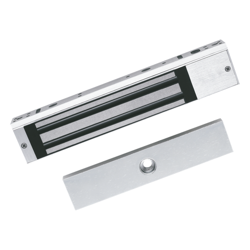 Chapa MagnÈtica de 617 Lbs (280 Kg) / Montaje en Puerta Normal o de Vidrio / Certificado CE /  Uso en Interior / Indicador LED / Magnetismo Anti-residual