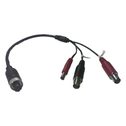 Cable Adaptador Tipo Aviación a BNC para Cámaras en DVR Móvil HIKVISION / 30 cm de Largo