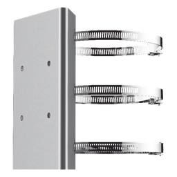 Montaje de Poste para Domo PTZ de Acero Inoxidable para Cámaras Hikvision