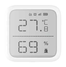 (AX PRO) Detector de Temperatura y Detector de Humedad Inalámbrico / 2.7 de Tamaño / Uso en Interior / Rango de Detección desde  -35°C hasta 99°C